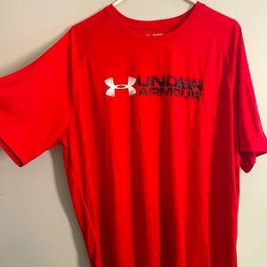 Red Mens Under Armour Shirt